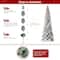 12ft. Pre-Lit Flocked Layered Slim Spruce Artificial Christmas Tree, Warm White LED Lights